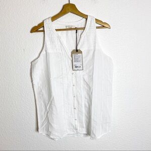 PrAna- NWT White Button Down Nieves Tank - Small